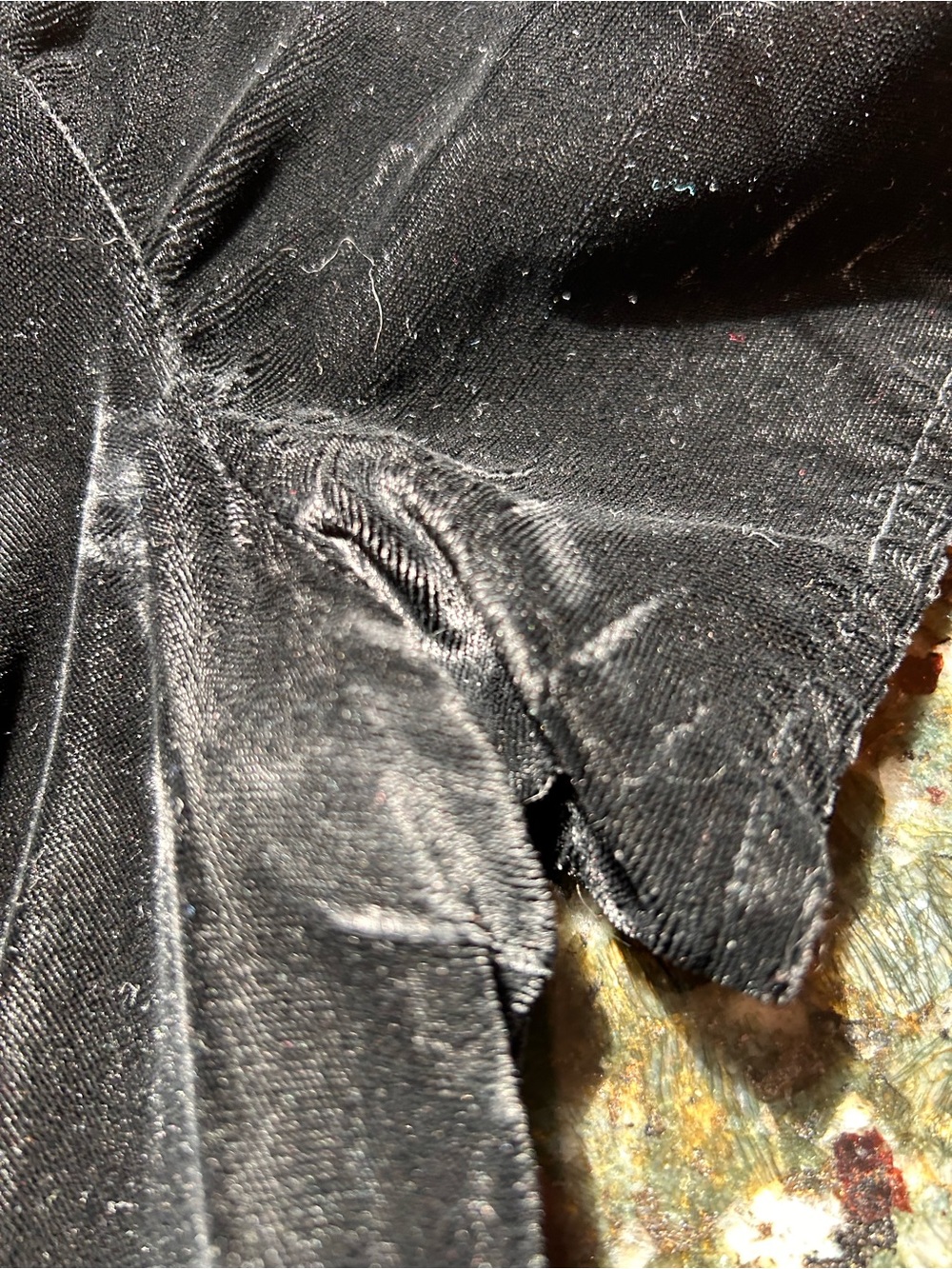VTG Scott McClintock Velvet Drop Waist Off the Shoulder Party Dress. Made in USA - Picture 7 of 11